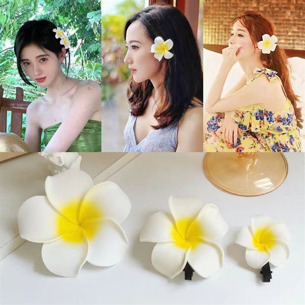  Kẹp hoa sứ xốp ombre vàng 