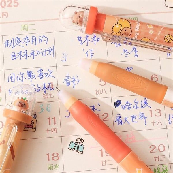  Bút Capybara lồng kính Umei (mực xanh) 