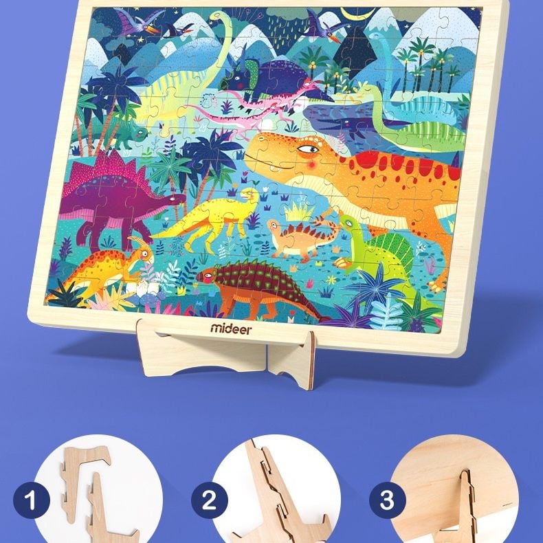  Tranh xếp hình khung gỗ Mideer 