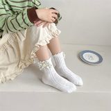  Tất gân quả trám nơ hoa Kid 3 đôi 