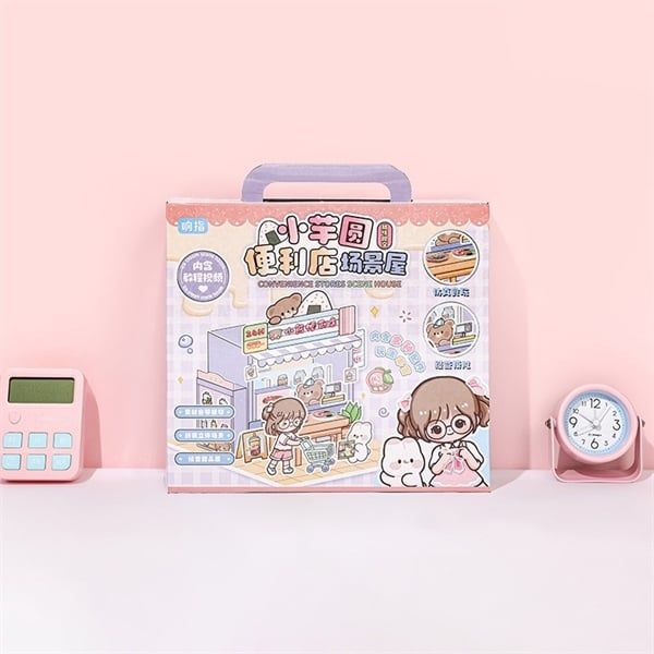  Set DIY dựng cửa hàng 3D cứng bé gái 