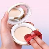  Mút trang điểm hộp trái tim đỏ Trikeel 