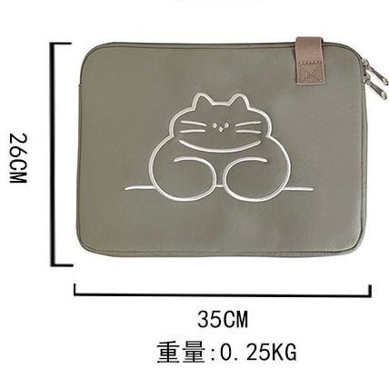  Túi đựng ipad / laptop đeo chéo Mèo xanh 