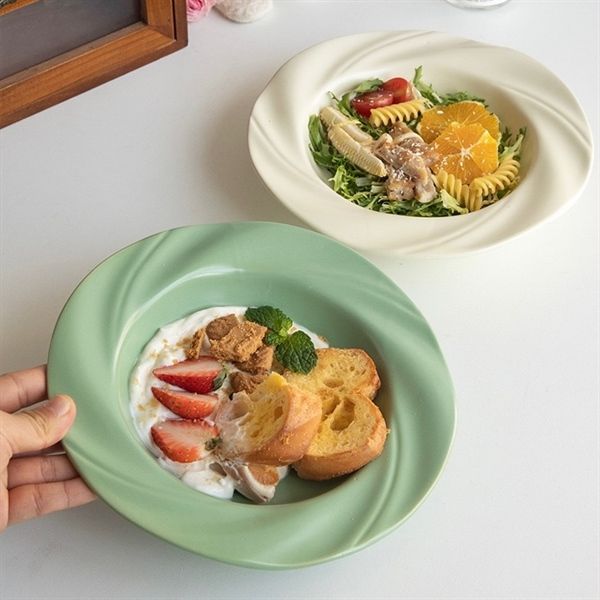  Đĩa tròn viền sóng xoáy 20,5cm 