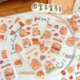  Sticker Capybara mini 10cm 