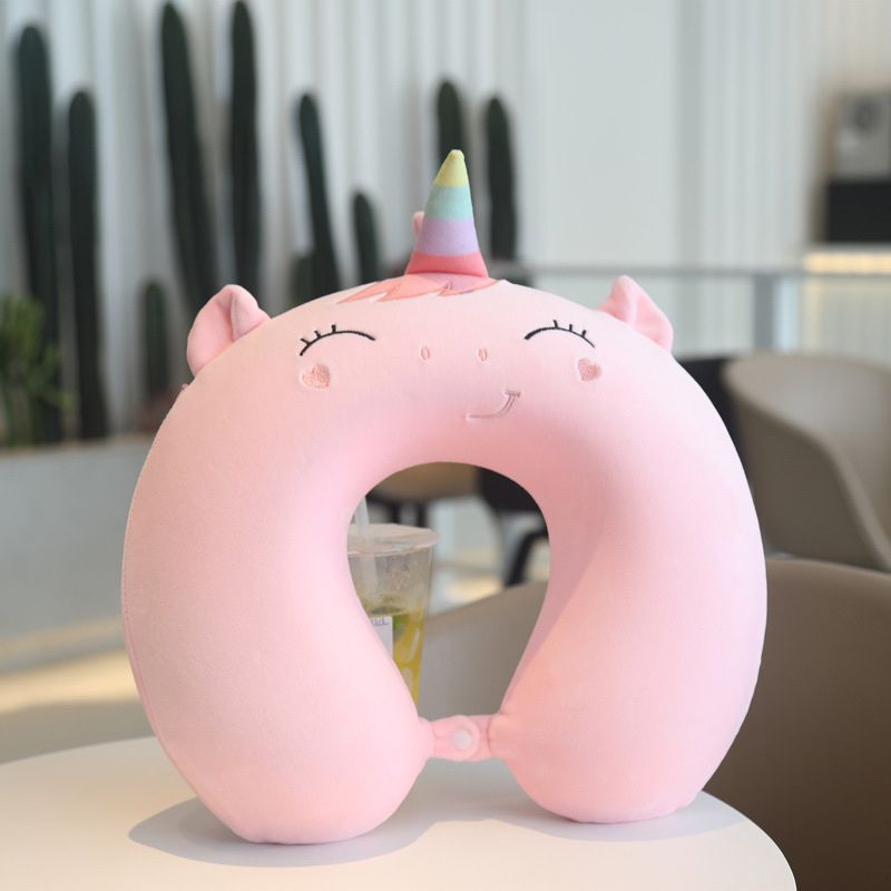  Gối cổ unicorn hồng 