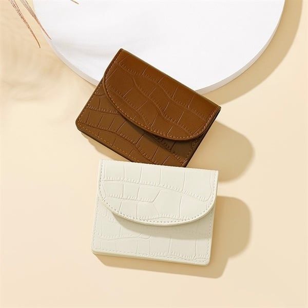  Ví dẹt vân da rắn 