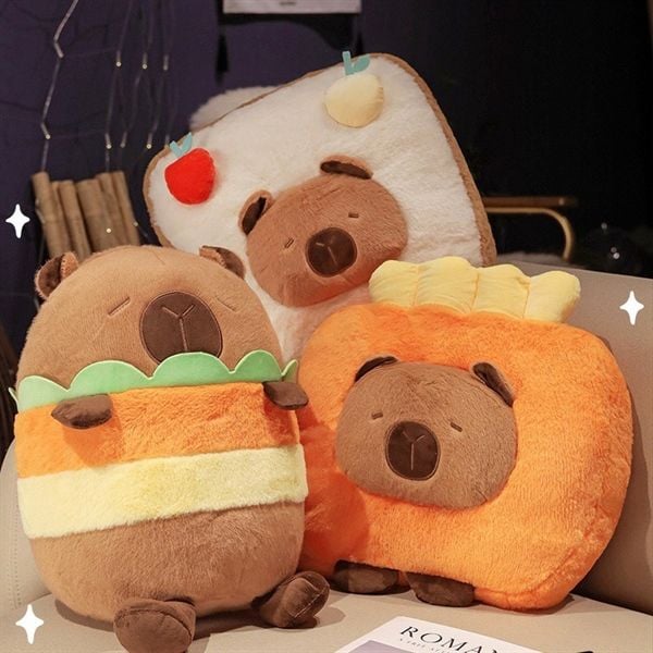  Capybara cosplay đồ ăn 