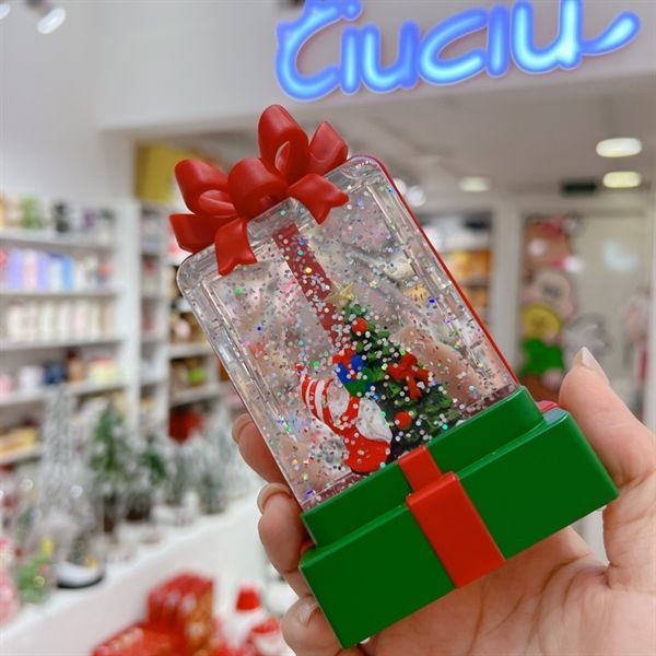  Đèn kim tuyến Giáng Sinh hộp quà 12cm 
