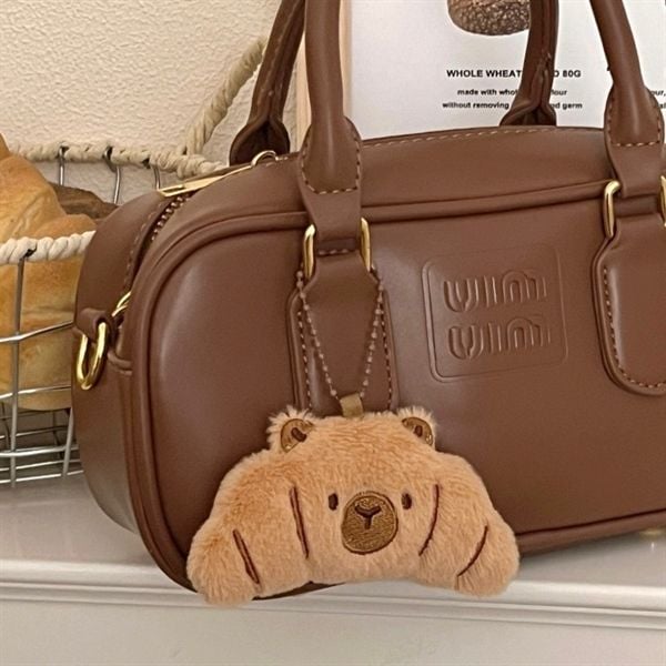  Móc khoá bông Capybara bánh 