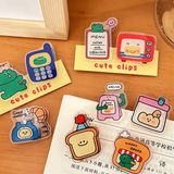  Set 2 kẹp giấy cá sấu mix 