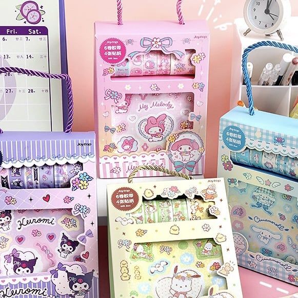  Set box sticker + washi tape Sanrio 