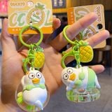  Móc khoá Duckyo bikini xanh nằm phao 
