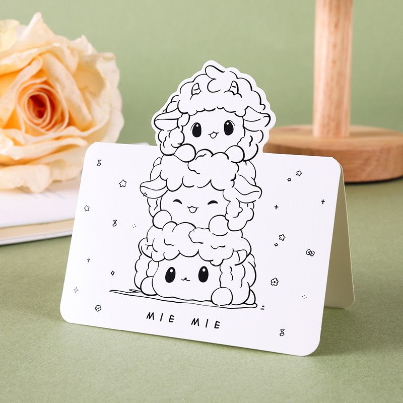  Thiệp gập thú dễ thương nhô lên 