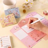  Thiệp gập bao thư thú dễ thương kẻ caro 