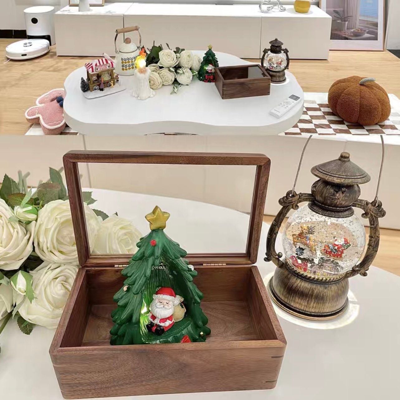  Đèn hốc cây thông ông già Noel Giáng Sinh 