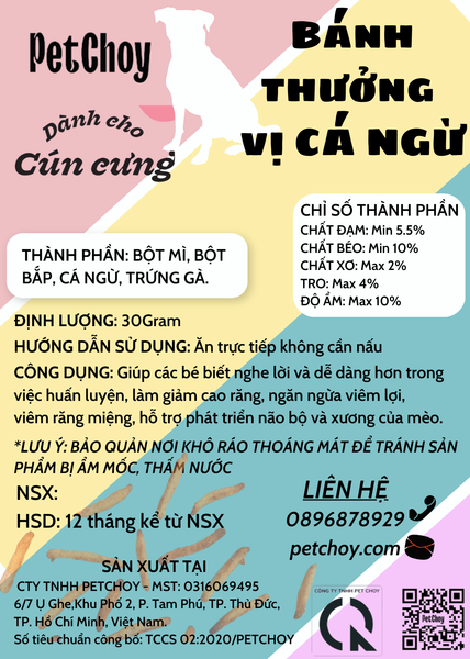 Bánh Thưởng cho chó vị cá ngừ 40g