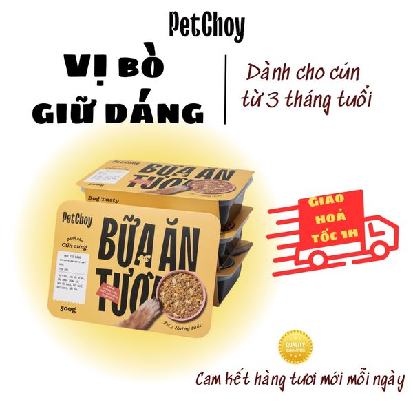 Pate tươi PETCHOY cho chó từ 3 tháng tuổi Vị 