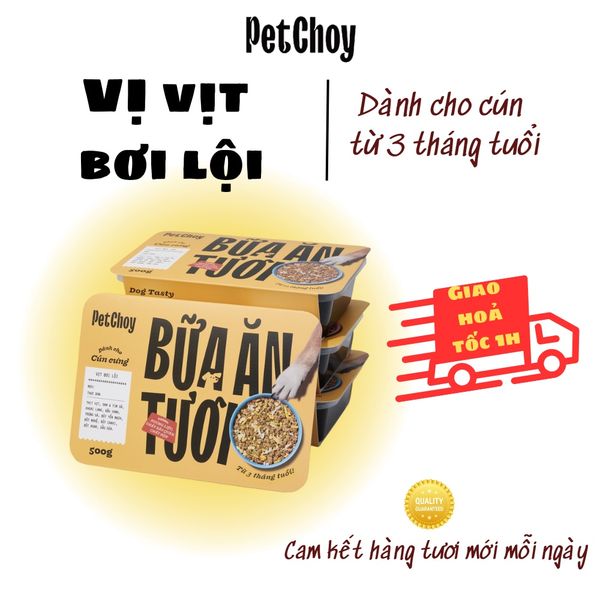 Pate tươi PETCHOY cho cún từ 3 tháng tuổi vị 