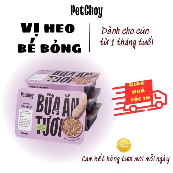 Pate tươi PETCHOY cho chó từ 1 tháng tuổi vị 