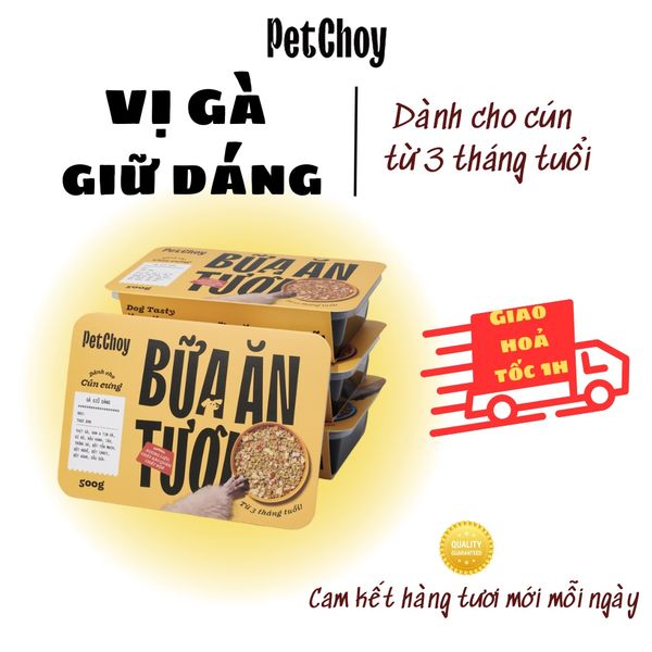 Pate tươi PETCHOY cho chó từ 3 tháng tuổi vị 