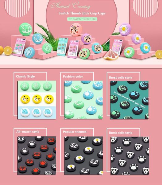 Núm bọc tay cầm điều khiển chơi game NS Joy-Con Nintendo