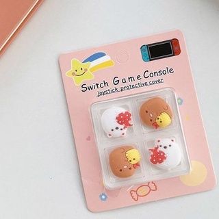 Set 4 Núm Bọc Analog Cho Tay Cầm Nintendo Switch Oled / v2 / Switch Lite Cute