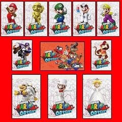 Set 10 Thẻ Amiibo Scan NFC Dành Cho Game Super Mario Odyssey Cho Máy Nintendo Switch