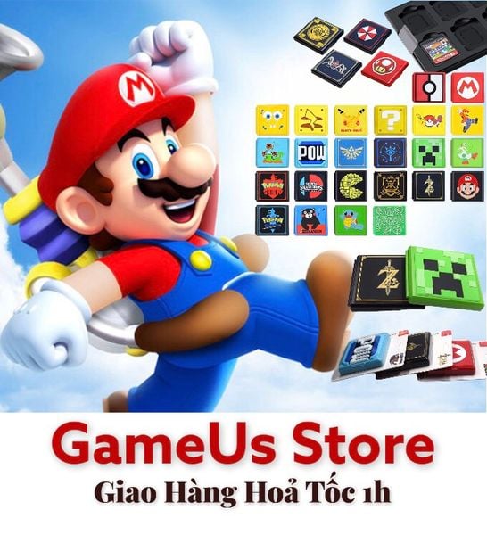 Hộp Băng Đựng Lưu Trữ Thẻ Game Nintendo Switch  Nhựa ABS Dạng Vuông
