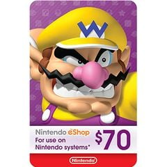 Thẻ Nintendo eShop 70$ Hệ US