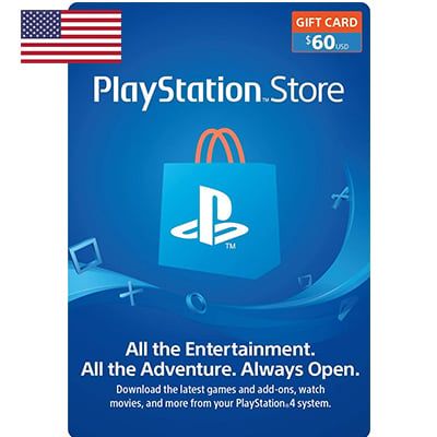 Thẻ Psn 60$ Hệ US