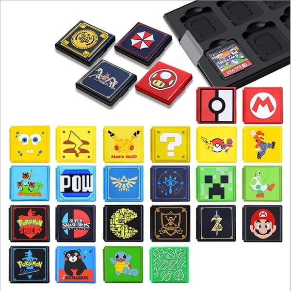 Hộp Băng Đựng Lưu Trữ Thẻ Game Nintendo Switch  Nhựa ABS Dạng Vuông