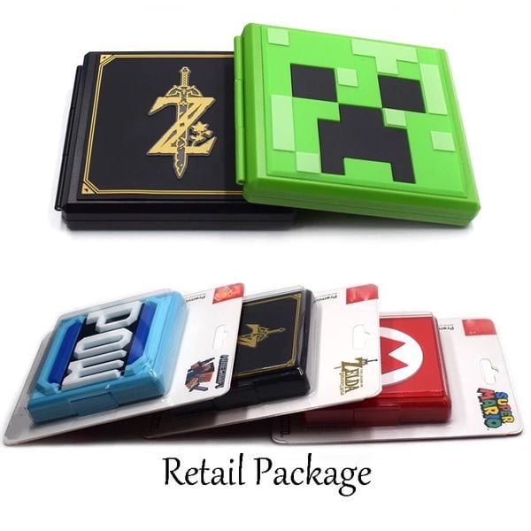 Hộp Băng Đựng Lưu Trữ Thẻ Game Nintendo Switch  Nhựa ABS Dạng Vuông