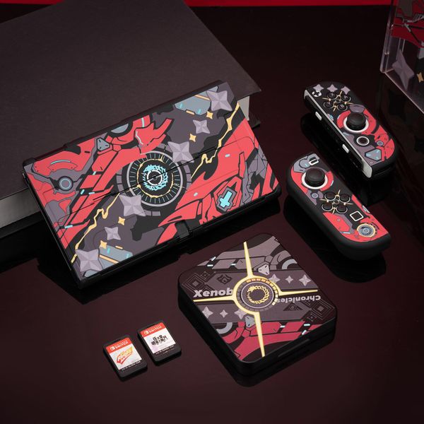 Set Phụ Kiện Túi, Case Máy, Case Dock, Hộp Băng Nintendo Switch Phong Cách Xenoblade 3