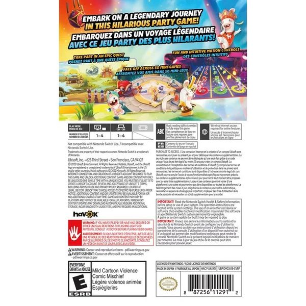Game Nintendo Switch Rabbids Party Of Legends