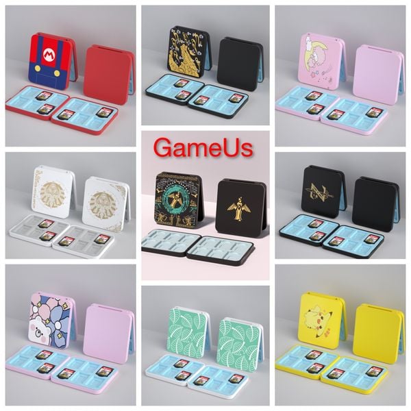 Hộp Băng Đựng 12 thẻ Lưu Trữ Game Nintendo Switch  Nhựa ABS Dạng  Hinh Vuông