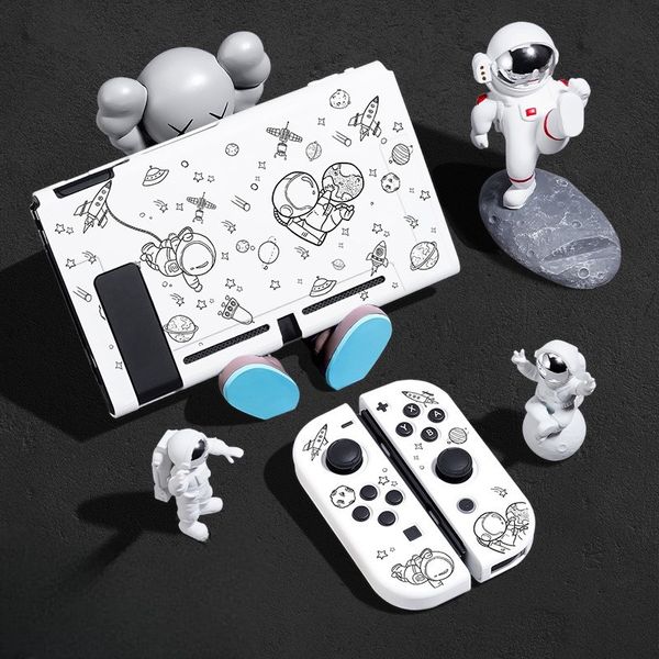 Ốp Lưng  Nintendo Switch Phi Hành Gia  Oled V2 V1 nhựa dẻo TPU cao câp