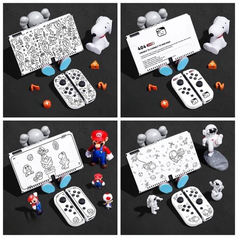 Ốp Lưng  Nintendo Switch Phi Hành Gia  Oled V2 V1 nhựa dẻo TPU cao câp