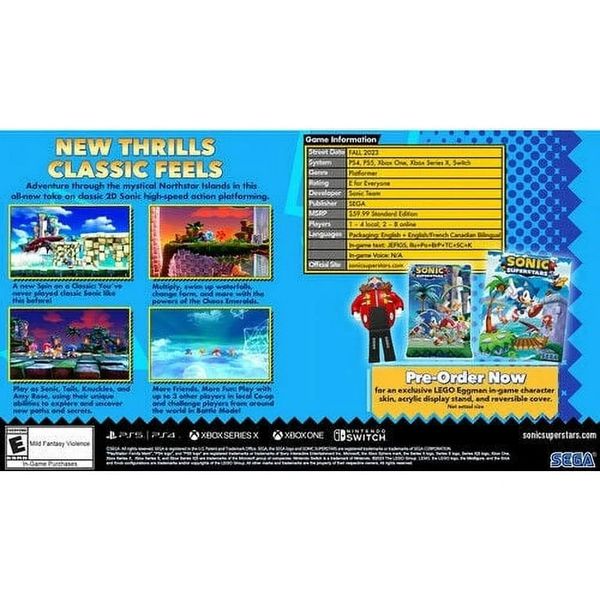 Đĩa Game PS5 Sonic Superstar