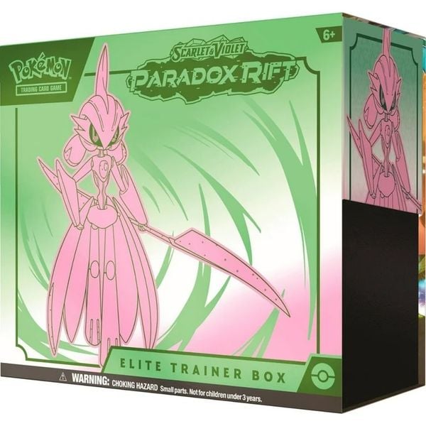 Pokemon Trading Card Games Scarlet & Violet 4 Paradox Rift Elite Trainer Box - Iron Valiant 9 Booster Packs