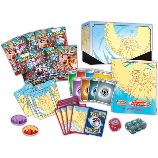 Pokemon Trading Card Games Scarlet & Violet 4 Paradox Rift Elite Trainer Box - Scream Tail 9 Booster Packs