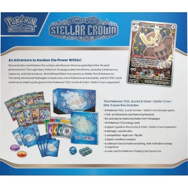 Pokemon Tcg : Pokemon Scarlet & Violet 7 Stellar Crown Elite Trainer Box