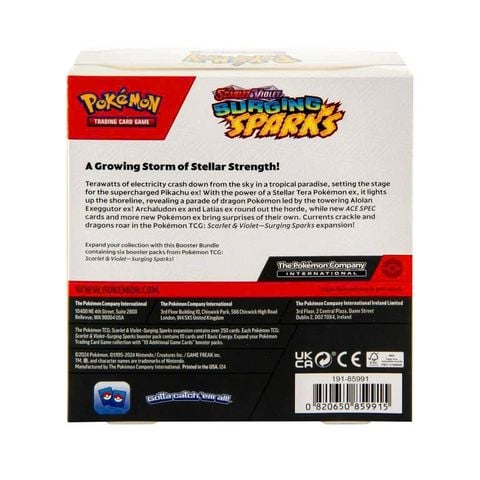 Pokémon TCG Trading Card Games Scarlet & Violet 8 Surging Sparks Booster Bundle