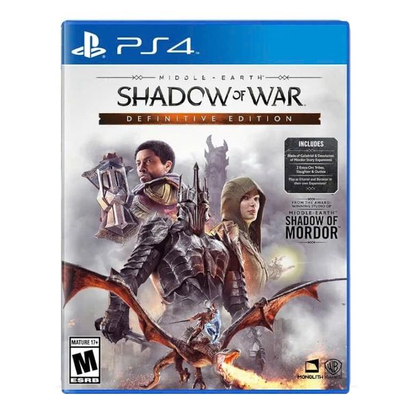 Đĩa Game PS4 Middle Earth: Shadow of War Definitive Edition Hệ US