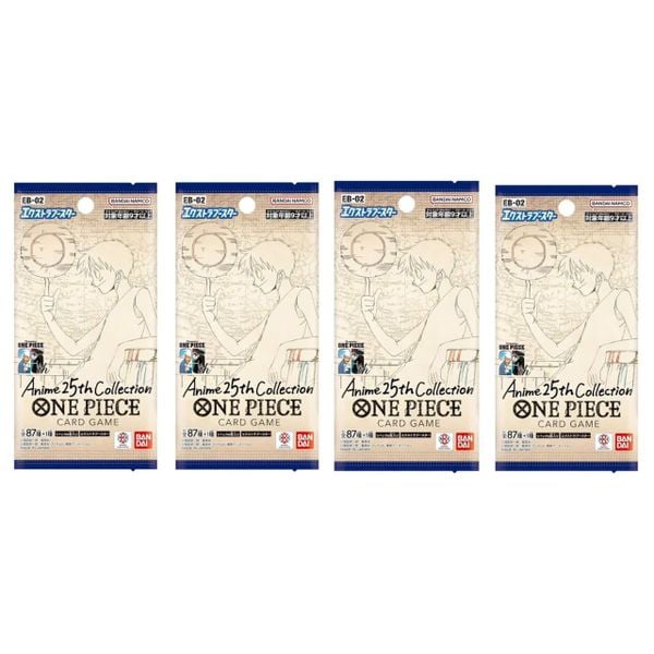 Thẻ bài TCG One Piece Extra Booster Anime 25th Collection EB-02 Booster Pack - Bandai