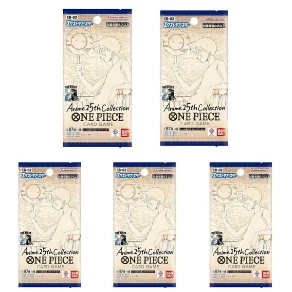 Thẻ bài TCG One Piece Extra Booster Anime 25th Collection EB-02 Booster Pack - Bandai