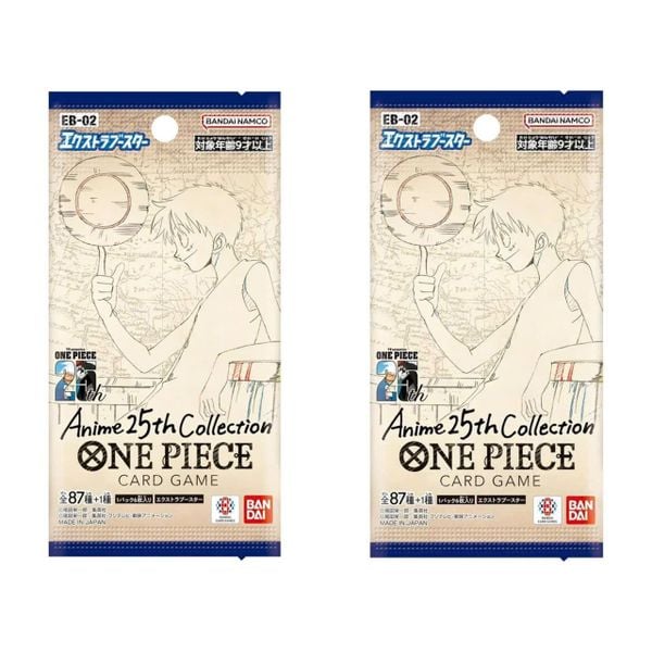 Thẻ bài TCG One Piece Extra Booster Anime 25th Collection EB-02 Booster Pack - Bandai