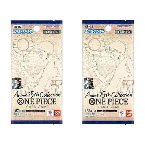 Thẻ bài TCG One Piece Extra Booster Anime 25th Collection EB-02 Booster Pack - Bandai