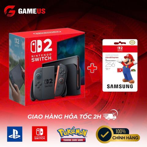 Máy Nintendo Switch 2 Kèm Thẻ Nhớ 256G Chính Hãng