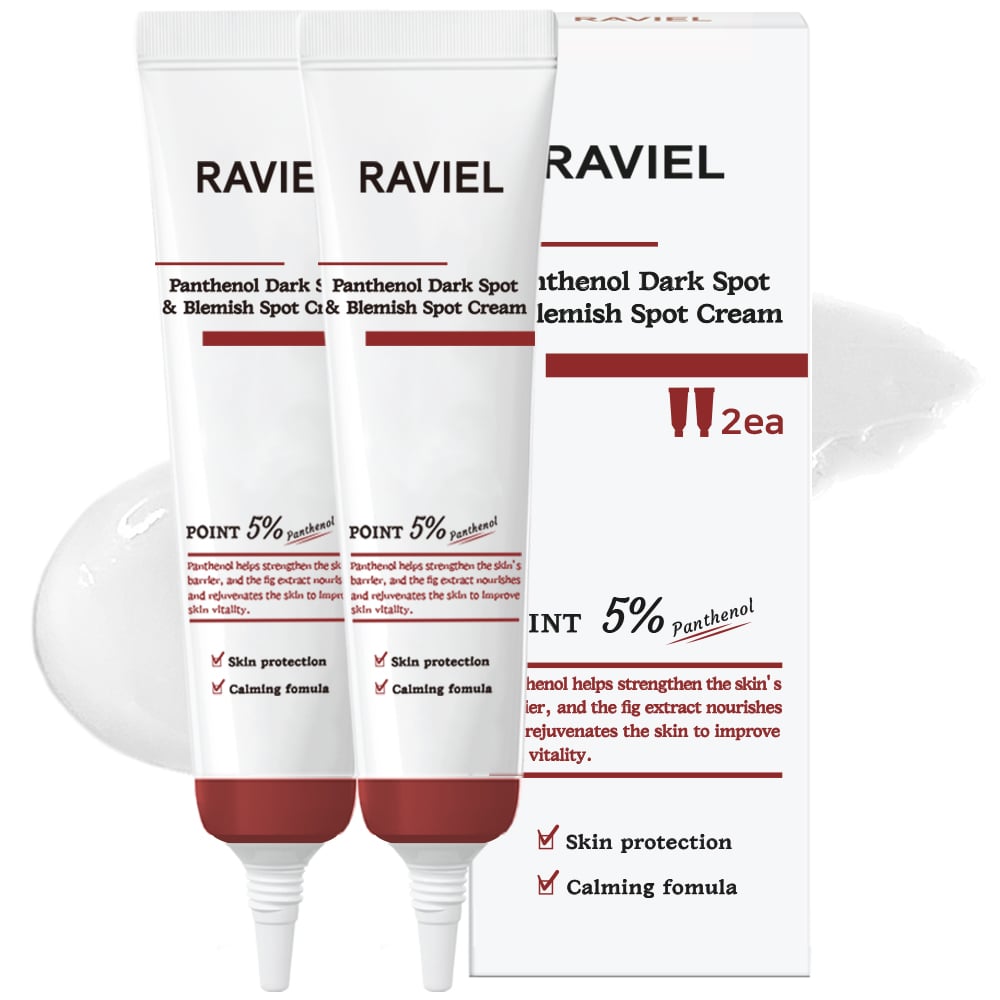 Kem mờ thâm, giảm viêm mụn Raviel Panthenol Acerola Dark Spot Blemish Spot Cream 15ml